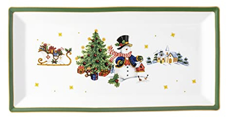 Hutschenreuther Happy Christmas Happy Christm. green Platte eckig 36 cm
