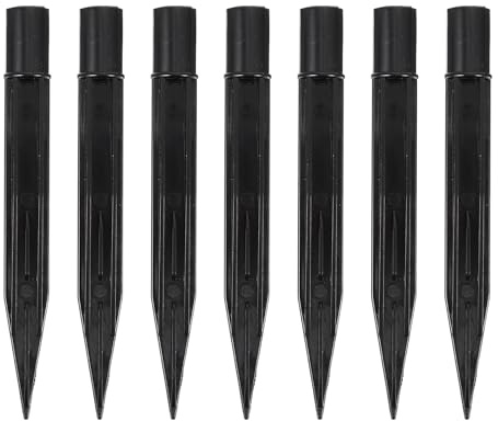 Happyyami 10 Stück Kunststoff-Erdspieße Leichte Erdspieße Solarleuchten Spikes Ersatz-Entleerungsdesign Hof-Zuckerstangenpfähle Für Gartenleuchten Lampen Dekorationen | Kunststoff Rasen Lampe Einsatz Landschaft Beleuchtung Mit Ablaufdesign Leichte Garten Terrasse Hof Gehweg AußEnbeleuchtung