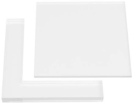 Dekaim Stempelpositionierer Set,2 Stück/Set Gummi Stempel Malbrett, transparentes Acryl Pad Positionierer,für Kartenherstellung Stempeln Scrapbooking Basteln
