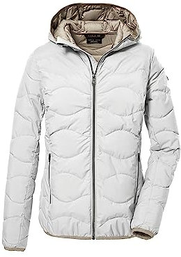G.I.G.A. DX Donna Giacca trapuntata con cappuccio/giacca funzionale idrorepellente GW 21 WMN QLTD JCKT, gebrochenes weiss, 44, 39845-000