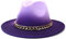 Fedora Trilby Filzhut Hut Mode Sprühfarbe Lässiger Jazzhut Für Männer Und Frauen Lässig Hut Mit Großer Krempe 58Cm 1