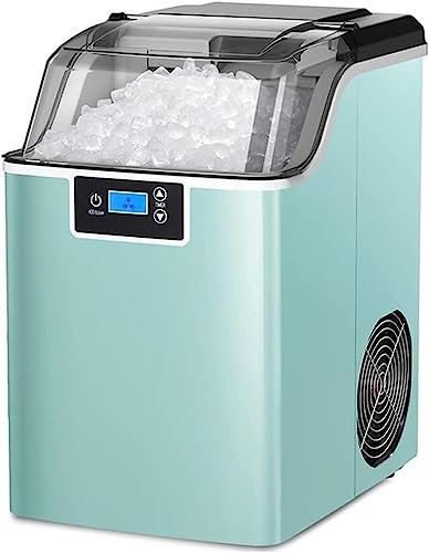 Ice maker countertop 44Lbs Ice Maker Countertop Crushed Chewable Ice Maker Machine with Self-Cleaning Ice Per Day/Timer Stainless Steel Ice Maker Household/Kitchen/Office/Party/camping RV Ice Make ( C