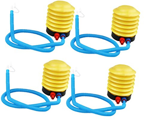 4 Stück Fußpumpe Fu?pumpe für Luftmatratze tragbare Mini-Luftpumpe Ballon Bootsbodenbelag für Boote Balgpumpe Pedalaufblasvorrichtung aufblasbar treten Sie auf Spielzeug Plastik
