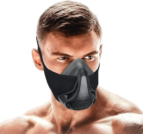 Maschera da allenamento, 24 livelli di resistenza respiratoria, migliora la capacità polmonare e la resistenza, per corsa, cardio, ciclismo, palestra, taglia unica