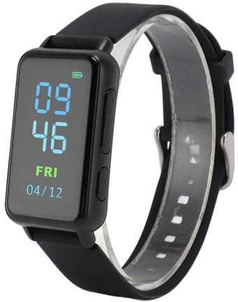 Annadue Orologio con Registratore Vocale, Lettore Musicale MP3, E Book Schermo IPS da 1,47 Pollici con Riduzione del Rumore Bracciale Registratore Digitale Ad Attivazione Vocale con (16G)
