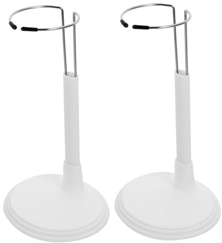 BCOATH 6pcs Portable Doll Stand Display Rack Creative Storage for Dolls White Bracket for Home and Store Use Lightweight and Space-saving