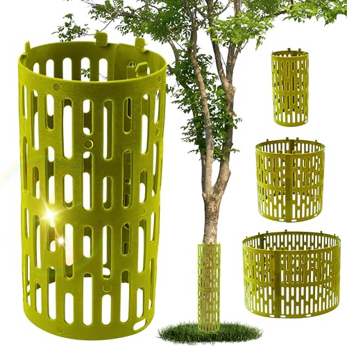 Gardazon Protezione migliorata per alberi da morso e falciatura, 12 pezzi (20 x 33 cm), protezione per tronco d'albero, protezione espandibile contro roditori, protezione contro i morsi e i raggi UV