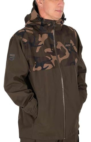Fox RS25K Khaki/Camo Std Jacket - Angeljacke, Jacke für Angler, Regenjacke