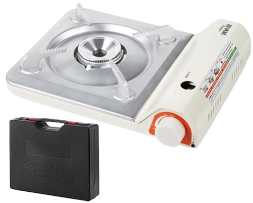 Réchaud De Camping Portable, Réchaud De Camping 2 En 1, Réchauds Portables, Brûleur De Camping Ultra-Mince Et Léger Avec étui De Transport, Réchauds Au Butan e Pour Les Pannes D'électricité