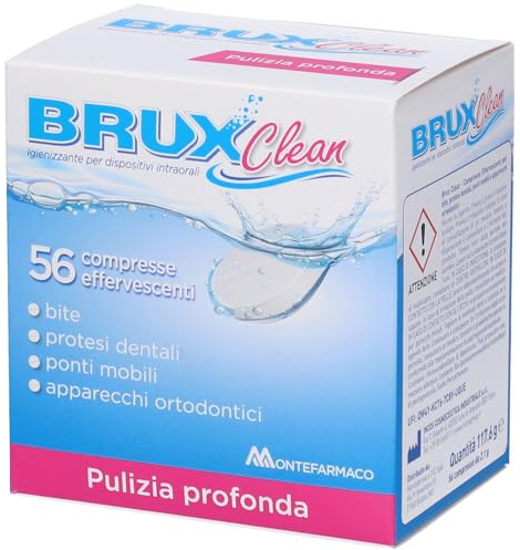 BRUX Clean Igienizzante per dispositivi intraorali 56 Compresse Effervescenti