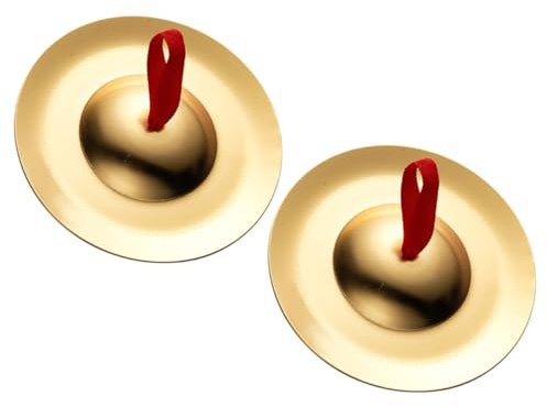 TOYANDONA Kupfer-handbecken Junge Mädchen Metall-junge Mädchen-handbecken als Musikspielzeug Schlaginstrument für Kindermusik Becken für