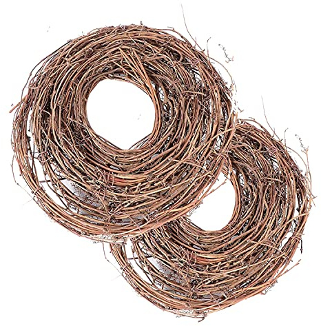 Ubrand 2 Pack DIY Crafts Natural Grapevine Twig Garland Wreaths Wedding Door Wall Decor - 15 Feet, Brown
