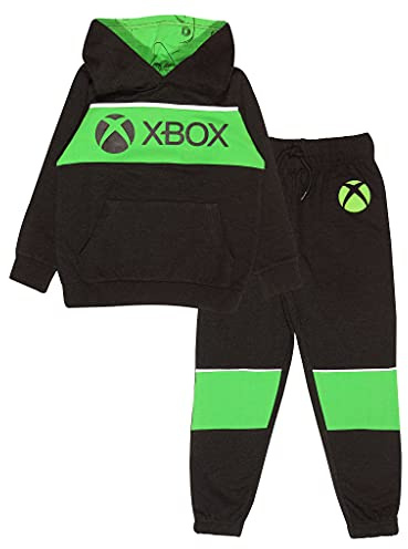 Xbox Hoodie and Joggers Set for Boys, Xbox Logo Print, Long Sleeve Tracksuit, Official Merchandise, Ages 5 to 15 Years