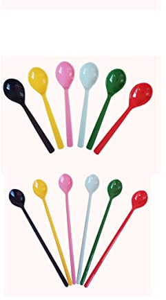 12 Melamin-Löffel, 6 Teelöffel + 6 Dessertlöffel