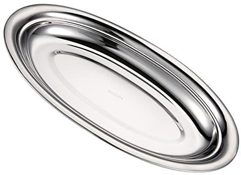 Cabilock Ovale Form Dämpfender Fischteller Edelstahl Restaurantqualität Leicht Zu Reinigende Serviertabletts