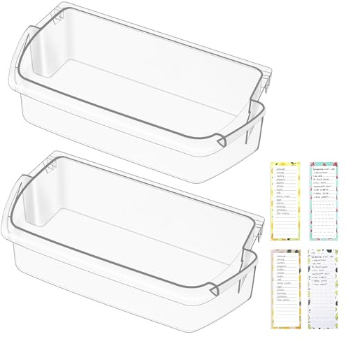 UPGRADED W10803530 Refrigerator Door Bin Compatible with Whirlpool Refrigerator Door Shelf Parts WRT311FZDW01 WRT311FZDW00 WRT311FZDM00 WRT311FZDM01 W10582649 Maytag Fridge Door Shelves,2 PACK