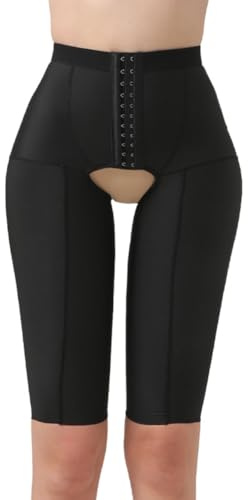 JHNGYJY Pantalones Moldeadores Mujer después de Liposucción–Leggings Faja de Cintura Alta con Entrepierna Abierta,Levantamiento de Glúteos,Recuperación Postoperatoria y Postparto(M, Black)