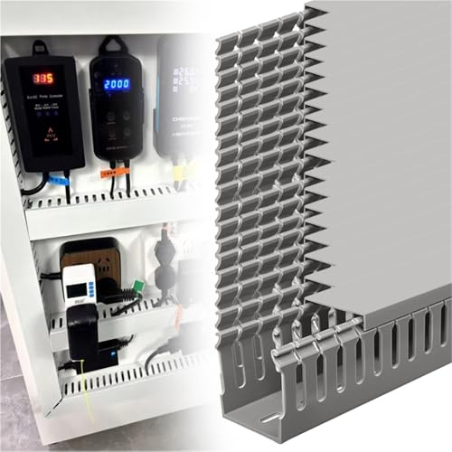 kabelkanal 100 cm Langer Offener Kabelkanal, Kabelkanal Für Serverschränke, Kabelmanagement-Kabelführungskanal, Für Zuhause, Büro, Lager(18 pcs,W H 100mm x 60mm)