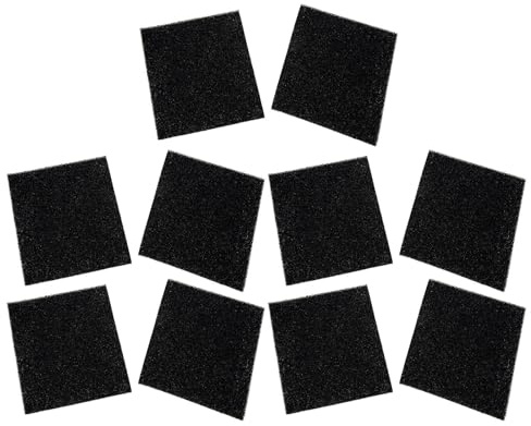 Filtri Deodoranti in Fibra al Carbone Attivo per Pattumiere 10 Pezzi | Assorbi Odori per Cucina, Casa e Ufficio, Supporto Antiodore per Contenitori dei Rifiuti, Colore Nero