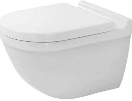 DURAVIT serie Starck 3 222509 Vaso sospeso con fissaggi nascosti finitura bianco
