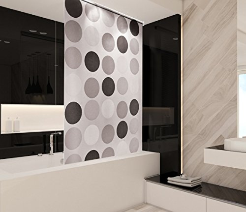 Tropik Home Retro Bathroom Shower Curtain Roller Blind Extra Long, 4 Width Sizes, 100 x 240CM