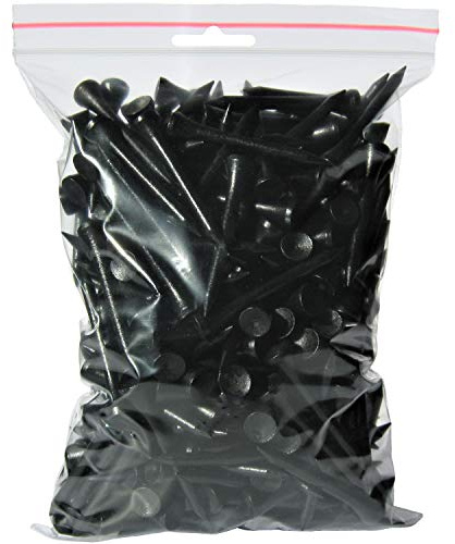 Golf TEES - 54 mm (2 1/8) - 1000 Stück - Holz - Farbe: schwarz