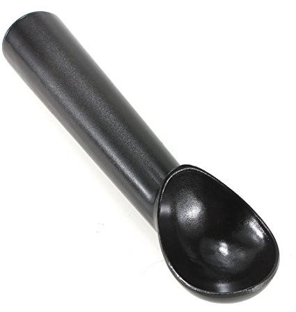 Bestlymood Pelle Cuillere a Glace Boule Creme Glacee Portionneuse Aluminium 18CM Argent/Noir Couleur aleatoire
