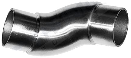 Edelstahl Steckfitting Rohrverbinder Rohrbogen Flansch Verbinder Geländer V2A (Ø 42,4 mm, Verstellbarer Bogen)