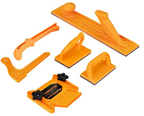 POWERTEC 71718V Kit de sécurité avec planche à plumes Deluxe pour une utilisation sur les scies de table, tables de défonceuse, joints et scies à ruban, 1 jeu