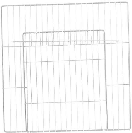 LOVIVER Portable Door, Cage DIY Iron Panel Supplies, Wire Fence Expandable, Iron for Enclosure Turtle Hamster Puppy Small Animals, White Dense Grid