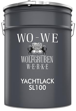 Yachtlack Holzlack Schiffslackierung Bootslack Glänzend SL100 RAL3000 Feuerrot - 5L