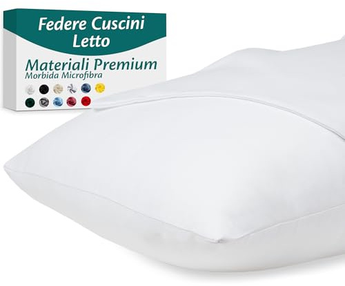 Kissenbezug 40x60 – Mikrofaser Oeko-TEX Zertifiziert – Weiß – 2er Set Kopfkissenbezug für Kissen 40 x 60 Weich & Atmungsaktiv – Kissenbezüge Hypoallergen Waschbar mit Verdecktem Reißverschluss