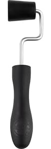 Sally Effizienter Backformroller mit ergonomischem Griff - Antihaft Silikon & Aluminiumkern für perfekt ausgerollte Teige - Nudelholz, Rolling pin, Backzubehör, Edelstahl