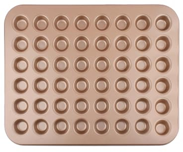 JAGTRADE Mini moldes antiadherentes para magdalenas, de fácil liberación, mini moldes para pasteles, material de acero al carbono, adecuado para pequeños moldes para hornear magdalenas
