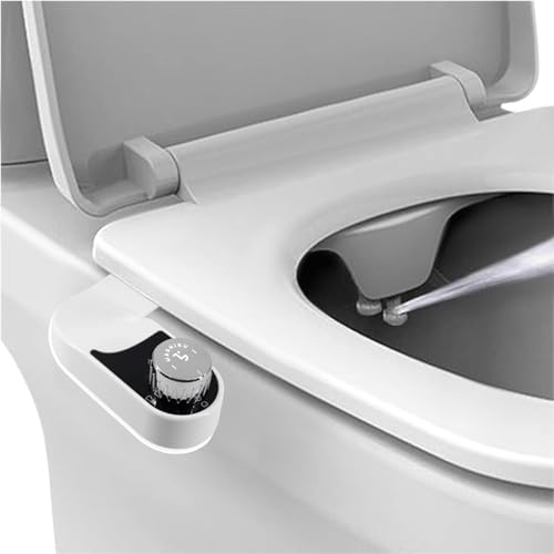 WASHIKU Tokyo Bidet para WC – Ducha Higiénica Portátil para Inodoro, Chorro de Agua Estilo Japonés, Asiento Inteligente con Grifo, Accesorio de Bidé para Baños Modernos