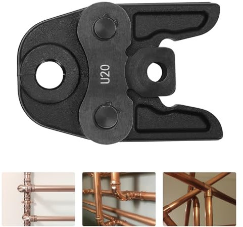 U20, ganasce pressatrice compatta in acciaio Cr40, ganasce a crimpatura, per tubi in rame, tubi in PEX, tubi PB, per raccordi di tubi con diametro esterno di 1,9 cm