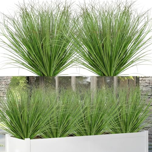 Betylifoy Outdoor Artificial Plants 20PCS Faux Plants Shrubs Fake Plant Artificial Wheat Grass Plant Artificial Greenery Stems for Indoor Outdoor Window Box Garden Decor, 20IN