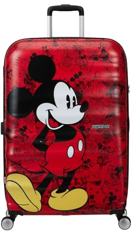 American Tourister Wavebreaker Disney FL - Spinner L, Koffer, 77 cm, 96 L, Mehrfarbig (Mickey Comics Red)