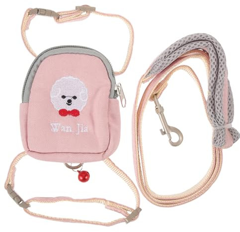 BESPORTBLE 1satz Katzen Geschirr Und Leine Einstellbares Und Ausbruchsicheres Katzen Geschirr Für Kleine Leichte Und Bequeme Für Sicheres Gassigehen Pinkes Design