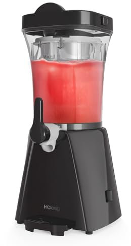 H.Koenig GRT60 - Granitera 1L, Granizados caseros, Preparación rápida, Compacta y fácil de usar, Depósito extraíble, 20W - Bebidas heladas, Granizados, Siropes, Zumos, Refrescos