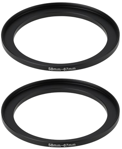 OTOTEC Adaptador de Conversión de Rosca para Lente de Cámara (2 Unidades Macho de 58 Mm A Hembra de 67 Mm) Apto para Cámaras DSLR.