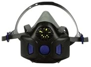 3M Secure Click HF-801SD halvmask med intercom-membran storlek S
