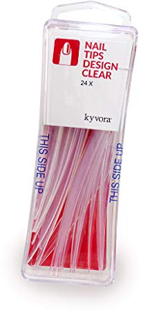 24 Pièces longs Faux ongles XXL, capsules qualité professionnelle grande taille, transparent, pour nail art, manucure