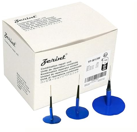 ZERINT TP-M13W Kit d'unité de réparation combinée, Tige enveloppée 4,5 x 35 mm, 6 x 45 mm et 9 x 60 mm 8 pièces chacune