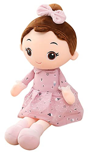 Katutude Poupée de Chiffon Bébé Poupée en Peluche Douce Princesse Fille Poupée Jolie PoupéeJouet Adorable Décoration Poupée en Tissu Doux Jouets pour Enfants Cadeau Anniversaire Noël 45CM