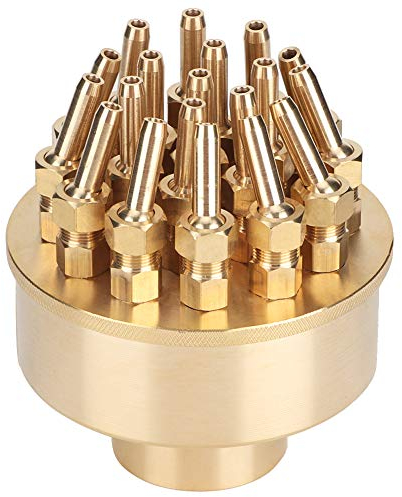 Ugello per Fontana, 1,5 Pollici DN40 Ugello per Fontana in Ottone Spruzzatori da Giardino Testa a Spruzzo per Paesaggio a Getto Multidirezionale per Decorazioni da Esterno per