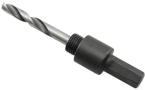 TAODAN Metal Hole Opener Adapter Rod for Hammer Drills and Power Drills with Threaded Hex Shank with Guided Drill Bit Universal Shank Shaft Hole Saw Needle Arm Small Adapter Rod/Big Adapter Rod