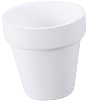 Milisten 10st Kleine Behälter Drainage Miniatur Tontöpfe Mini Tontöpfe Kleiner Blumentopf Tongefäße DIY Kleine Tontöpfe Zum Basteln Terrakotta-blumentöpfe Weiß Pflanze Saftige Schale
