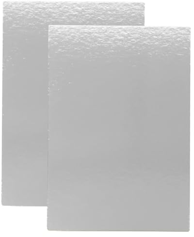 Be Your Packer 10 Supporti per Torte Rettangolari 40x30 cm Argento 1 mm di Spessore | Sottotorta per Feste Matrimoni, Decorazioni per Torte e Dolci | Base per Torta Perfetta per Torte e Dolci Argento