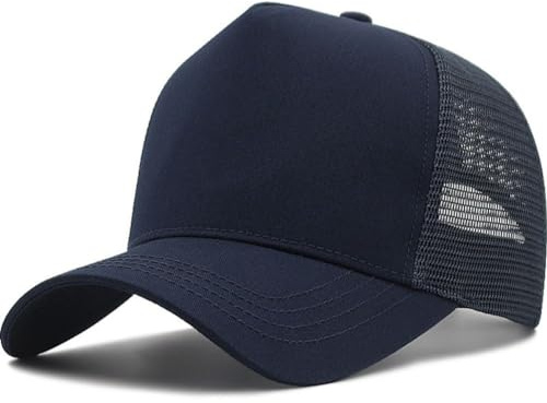 YAMEE Basekeps herr stort huvud hög krona XXL, baseballkeps män sommar andas mesh, basebollkeps damer justerbar lätt, keps unisex utomhus solskydd, truckerhatt